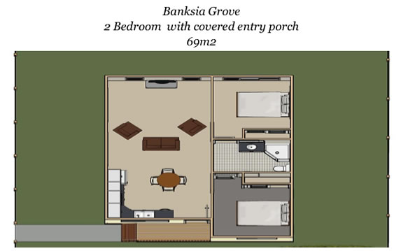 Banksia Granny Flat with 2 Bedrooms